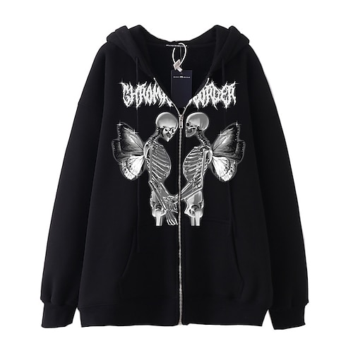 

Inspired by punk Butterfly Anime Cartoon 100% Polyester Anime Harajuku Graphic Kawaii Outerwear For Men's / Women's / Couple's