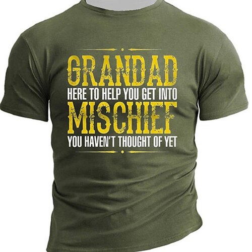 

Men's Unisex T shirt Tee 3D Print Graphic Prints Letter Crew Neck Street Daily Print Short Sleeve Tops Designer Casual Vintage Big and Tall Black Gray Army Green / Summer / Summer