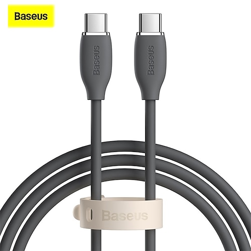 

1 Pack BASEUS Cable 100W 6.6ft 3.9ft USB C 5 A Charging Cable Fast Charging High Data Transfer Liquid Silica Gel For Samsung Xiaomi Huawei Phone Accessory