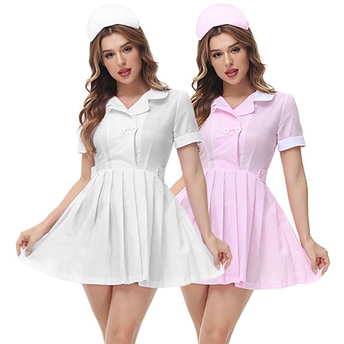 

Nurse Adults' Women's Dress For Polyester Masquerade Dress Hat