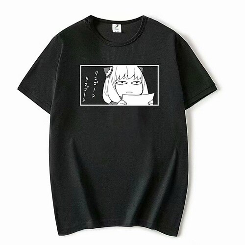 

Inspired by Anya Forger T-shirt Cartoon Manga Anime Harajuku Graphic Kawaii T-shirt For Men's Women's Unisex Adults' Hot Stamping 100% Polyester