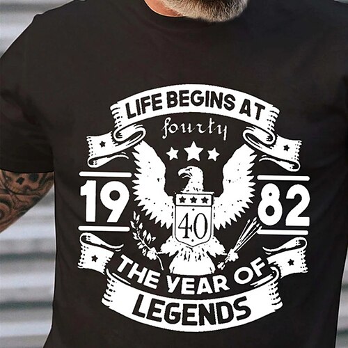 

Men's T shirt Tee Hot Stamping Graphic Patterned Letter Crew Neck Street Daily Print Short Sleeve Tops Designer Casual Fashion Comfortable Black Royal Blue
