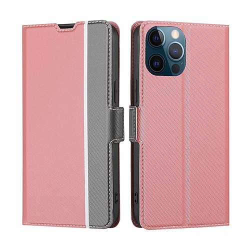 

Phone Case For Apple Wallet Card iPhone 14 Pro Max iPhone 14 Pro iPhone 14 iPhone 13 Pro Max 12 11 SE 2022 X XR XS Max 8 7 with Stand Card Holder Slots Magnetic Flip Solid Colored TPU PU Leather