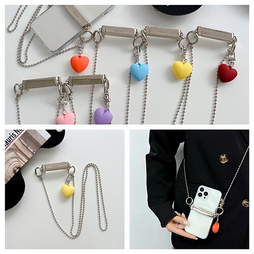 

Bag / Phone / Keychain Charm Cell Phone Strap For Samsung Apple HUAWEI Portable Touch Switch with Clip Metal