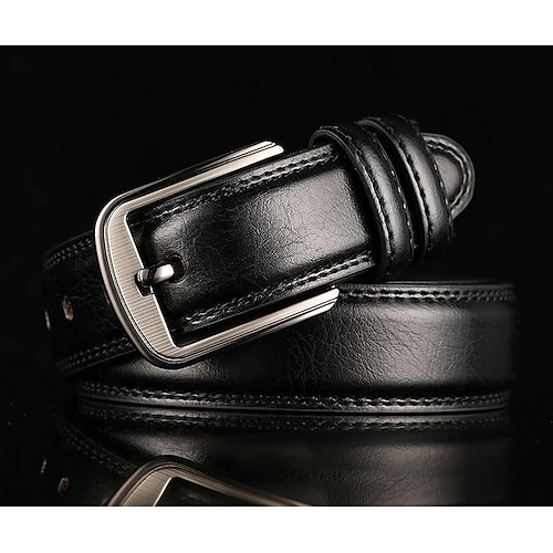 

men's belt men's belt men's real cowhide pin buckle belt brown middle-aged youth casual trendy men's belt