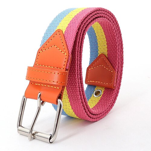 

factory direct supply pin buckle leather shoes belt male and female students youth casual ethnic style canvas jeans belt