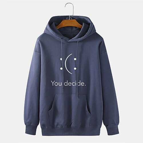 

Men's Hoodie Pullover Hoodie Sweatshirt Graphic Patterned Letter Pocket Daily Holiday Going out Hot Stamping Casual Streetwear Hoodies Sweatshirts White Black Pink
