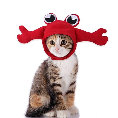 

Pet Funny Lobster Decorative Hat Cat Festive Dress Up Headgear Dog Headgear