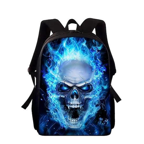 

Unisex Commuter Backpack Oxford Cloth Large Capacity Breathable Zipper School Daily Blue