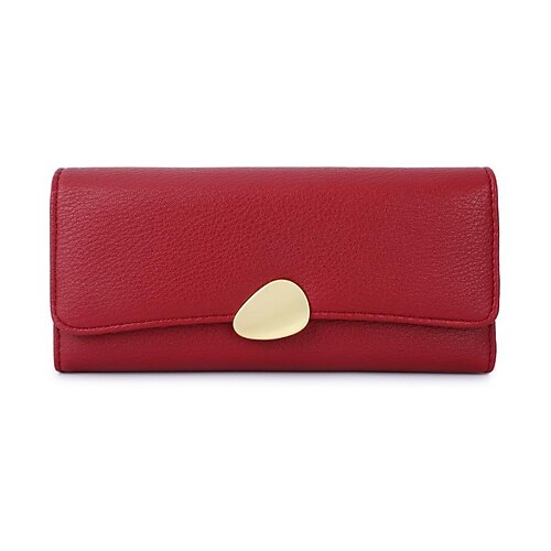 

Women's Wallet PU Leather Solid Color Geometric Daily Office & Career Green Black Pink khaki