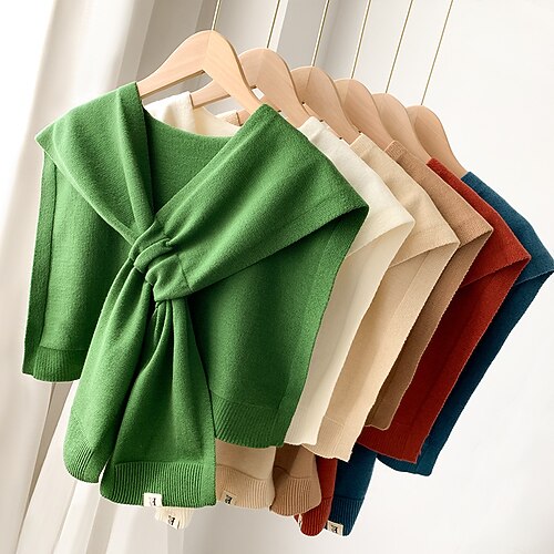 

New Autumn Winter Scarf Knitted Triangle Towel Women Warm Casual Shawl Lady Autumn Soft Blanket Shawls
