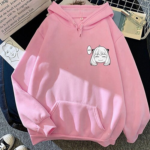

Inspired by Anya Forger Hoodie Cartoon Manga Anime Graphic Street Style Hoodie For Men's Women's Unisex Adults' Hot Stamping 100% Polyester