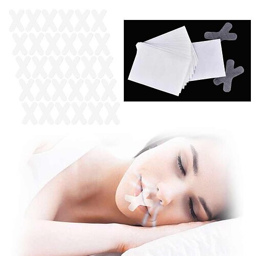 

Anti Snoring Mouth Tape Sleep Aid Breathing Stopper Nose HealthCare Sticker Better Breath Nasal Strip Close Solution Night Patch