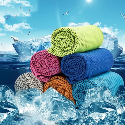 

1Pcs Microfiber Towel Gag Cold Outdoor Cool Towel Sports Ice Towel Washable Super Soft Highly Absorbent Quick Dry For Bathroom Solid 30100cm