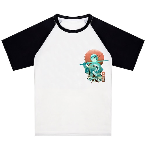 

Inspired by Demon Slayer: Kimetsu no Yaiba Kamado Tanjiro T-shirt Anime 100% Polyester Anime Classic Street Style T-shirt For Men's / Women's / Couple's