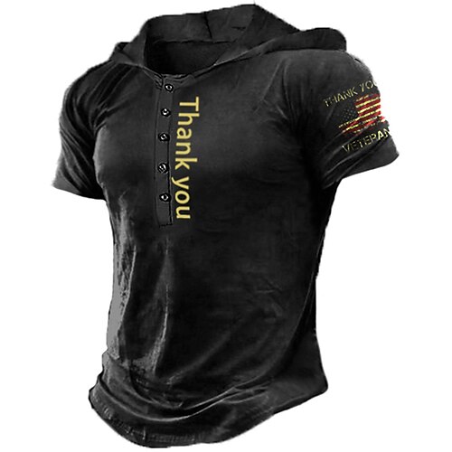 

Men's Pullover Hoodie Sweatshirt Button Up Hoodie Graphic Patterned Letter Print Daily Sports Streetwear 3D Print Designer Casual Hoodies Sweatshirts Black
