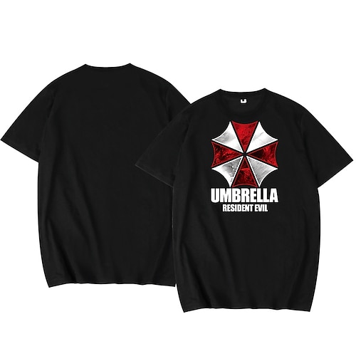 

Resident Evil Umbrella Corporation T-shirt Anime Tegneserie Anime Klassisk Gadestil T恤衫 Til Herre Dame Unisex Voksne Varmstempling 100% Polyester