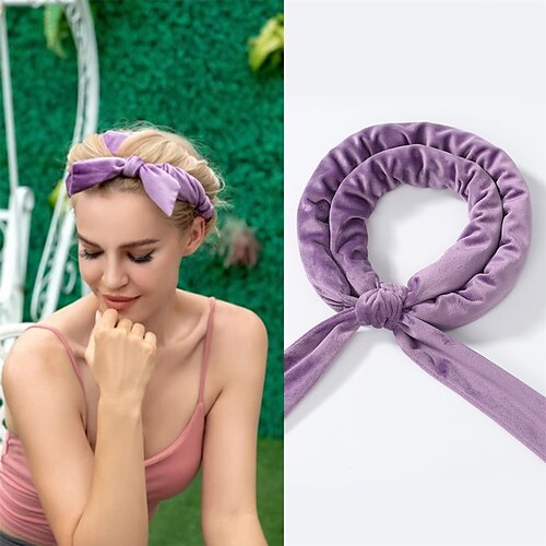 

Lazy Bow Hairband Sleep Curling Artifact Big Wave No Heat Curling Iron