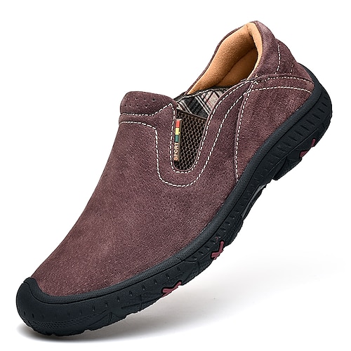 

Homme Mocassins et ChaussonsD6148 Casual Classique du quotidien Bureau et carrière Polyuréthane Brun foncé Kaki Gris Printemps Eté