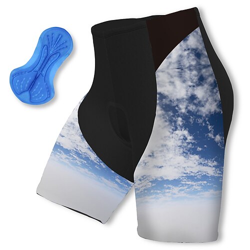 

21Grams Men's Bike Shorts Cycling Shorts Bike Padded Shorts / Chamois Mountain Bike MTB Road Bike Cycling Sports 3D Pad Cycling Breathable Quick Dry Blue Polyester Spandex Clothing Apparel Bike Wear