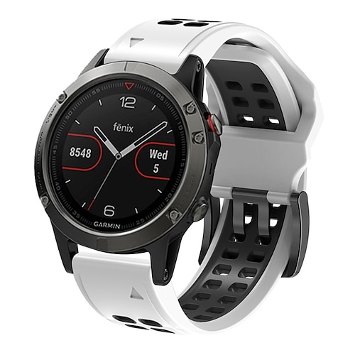 

1 pcs Smart Watch Band for Garmin venu 2 Fenix 7/6/5/5 Plus Vivoactive 4 Instinct 2/2 Solar / Solar / Instinct Standard Approach S62 22mm 26mm Silicone Smartwatch Strap Adjustable Breathable