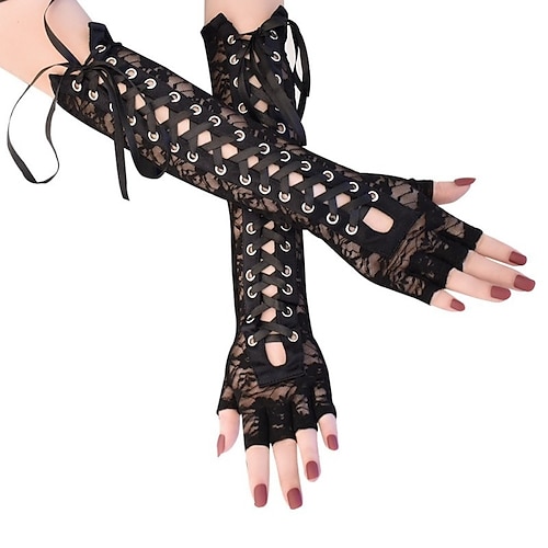 

Women's Gloves Fingerless Gloves Wedding Party Evening Gift Polyester Simple Casual Sexy 1 Pair