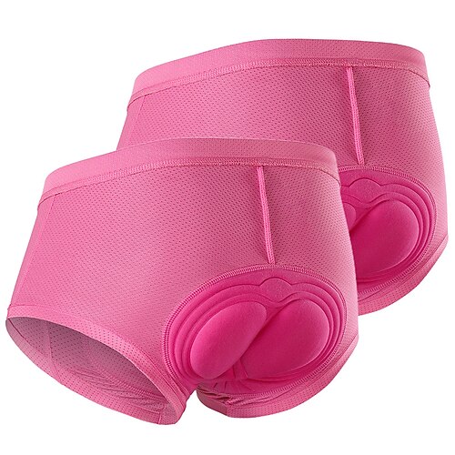 

2PCS Women's Cycling Underwear Cycling Padded Shorts Bike Padded Shorts / Chamois Mountain Bike MTB Road Bike Cycling Sports White Black Quick Dry Moisture Wicking Clothing Apparel Bike Wear