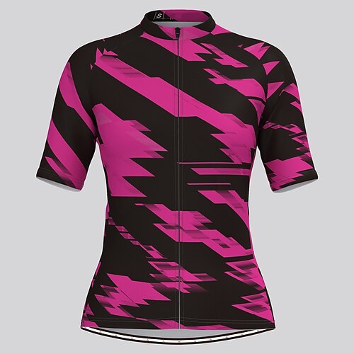 

21Grams Women's Short Sleeve Cycling Jersey Bike Top with 3 Rear Pockets Mountain Bike MTB Road Bike Cycling Breathable Quick Dry Moisture Wicking Red Blue Rose Red Graffiti Spandex Polyester Sports