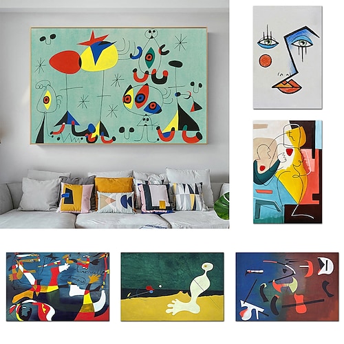 

Mintura figura de dibujos animados hecha a mano pintura al óleo sobre lienzo arte de la pared decoración imagen abstracta moderna para la decoración del hogar enrollado sin marco pintura sin estirar