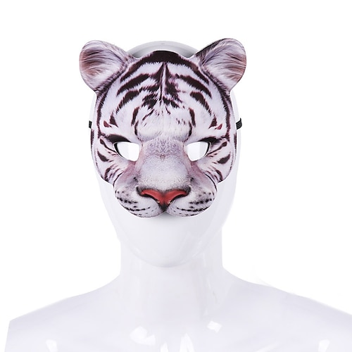 

Animal Mask Festival Mask Masquerade Carnival Party Cosplay Props Half Face Animal Tiger Mask