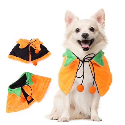 

Pet Halloween Double-sided Cape Dog Dress Up Double-sided Scarf Cat Funny Scarf