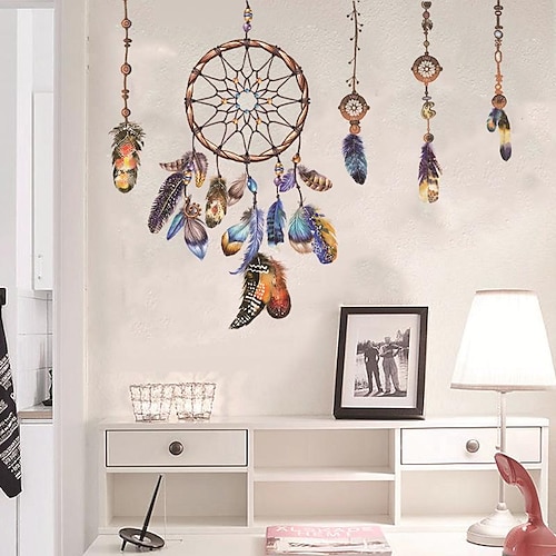 

Dream Catcher Wall Sticker Wallpaper Self-adhesive Wall Hanging Decor Art Creative Home Decoration