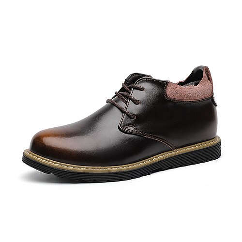

Men's Boots Retro Comfort Shoes Vintage Casual Daily PU Booties / Ankle Boots Black Brown Gradient Winter Fall