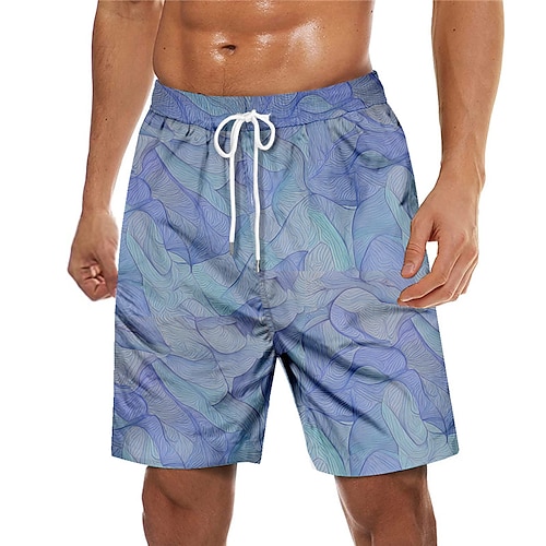 

Men's Swim Trunks Swim Shorts Quick Dry Board Shorts Bathing Suit with Pockets Drawstring Swimming Surfing Beach Water Sports Gradient Printed Spring Summer