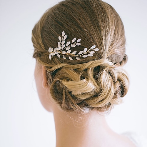 

Hair Combs Headdress Headpiece Alloy Wedding Special Occasion Romantic With Crystals / Rhinestones Headpiece Headwear