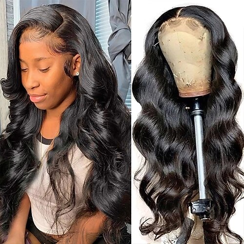 

Remy Human Hair 5x5 Closure Wig Free Part Brazilian Hair Body Wave Black Natural Wig 150% Density with Baby Hair Glueless Pre-Plucked For wigs for black women Long Human Hair Lace Wig ishow hair