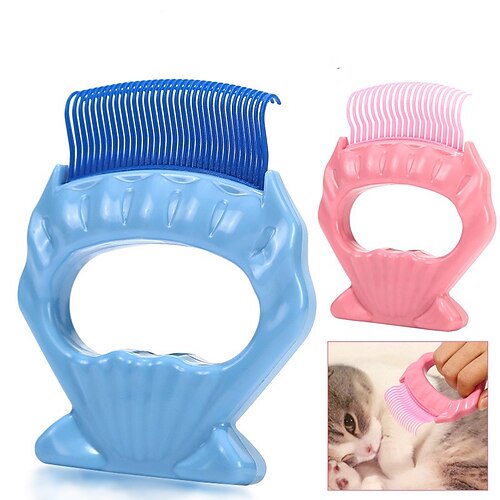 

Dog Cat Brushes Grooming Cleaning Pet Grooming Brush ABSPC Brush Dog Clean Supply Pet Hair Remover Easy to Use Removing Matted Tangled Self Cleaning Pet Grooming Supplies Rosy Pink Blue