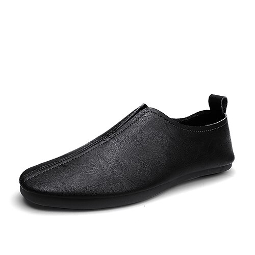 

Men's Loafers Slip-Ons Business Casual Classic Daily Nappa Leather Black Brown Fall Summer