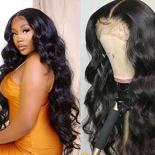 

150% 180% 13x4 Lace Body Wave Lace Front Wig HD Transparent Lace Wigs For Women Human Hair Wigs Brazilian Remy Lace Frontal Wig