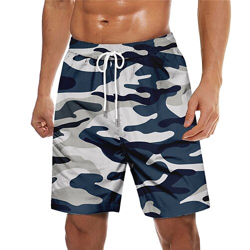 

Men's Swim Trunks Swim Shorts Quick Dry Board Shorts Bathing Suit with Pockets Drawstring Swimming Surfing Beach Water Sports Camo / Camouflage Printed Spring Summer