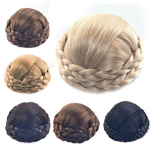 

chignons Hair Bun Clip In Synthetic Hair Hair Piece Hair Extension Straight Party Party / Evening Daily Wear A1 A2 A3