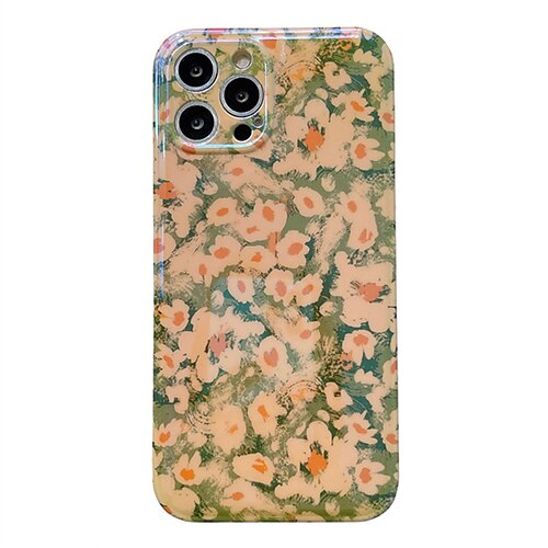 

Phone Case For Apple Back Cover iPhone 13 Pro Max iPhone 13 Pro iPhone 12 Pro Max 11 X XR XS Max Portable Pattern Shockproof Graphic Patterned Flower PC