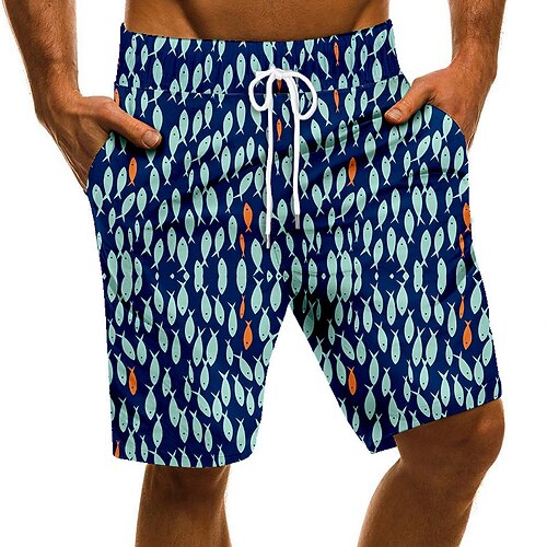

Men's Swim Trunks Swim Shorts Quick Dry Board Shorts Bathing Suit with Pockets Drawstring Swimming Surfing Beach Water Sports Printed Spring Summer