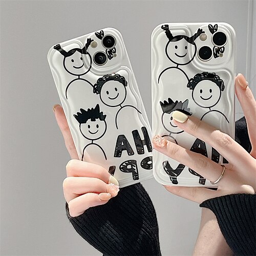 

Phone Case For Apple Classic Series iPhone 13 12 11 Pro Max X XR XS Max Portable Transparent Relive Stress Cartoon TPU