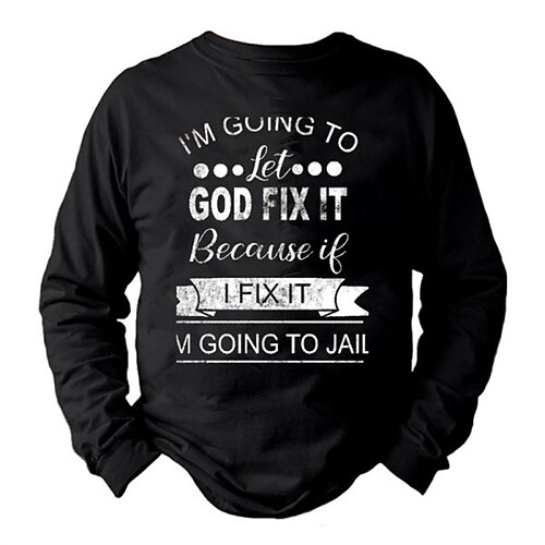 

Men's Unisex Sweatshirt Pullover Graphic Prints Portrait Letter Print Daily Sports Holiday 3D Print Designer Casual Hoodies Sweatshirts Black