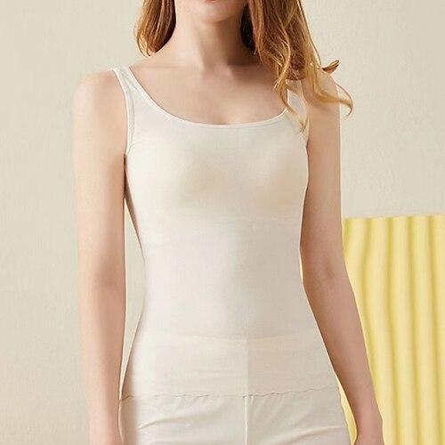 

Women's Bras Bralettes Padded Bras Full Coverage Solid Color Scoop Neck Micro-elastic Breathable Running Sport Casual Daily White