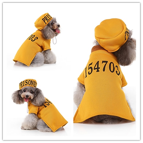 

Dog Festival Costume,Funny Festival Outdoor Dog Clothes Puppy Clothes Dog Outfits Breathable Yellow Costume for Girl and Boy Dog Polyster XL