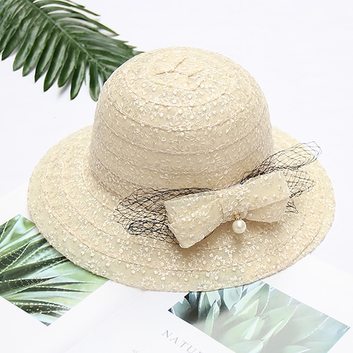 

Hats Fancy Plain Casual Holiday Elegant With Bow(s) Headpiece Headwear