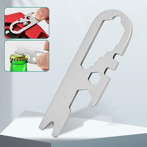 

Creative Small Wrench Multi-function Tool Card Outdoor Portable Inside And Outside Hex Wrench Keychain Tool Card