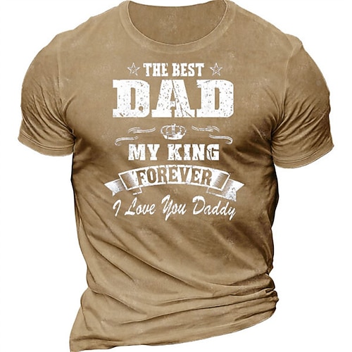 

Men's Unisex T shirt Tee 3D Print Graphic Prints Letter Crew Neck Street Daily Print Short Sleeve Tops Designer Casual Vintage Big and Tall Black Gray Army Green / Summer / Summer